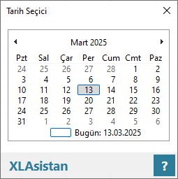 excel tarih ekleme