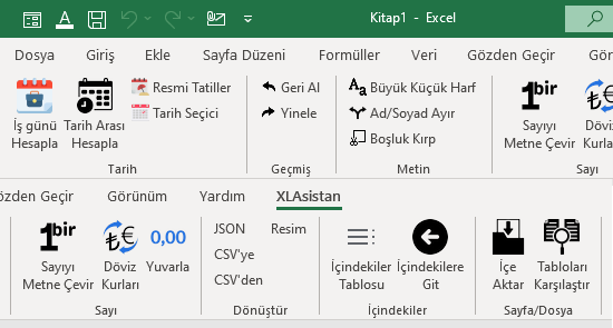 XLAsistan Excel Eklentisi